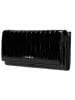 Wojas Leder-Geldbörse in Schwarz - (B)18 x (H)19 x (T)3 cm