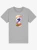 WOOOP Shirt "Kanagawa Burger" in Grau