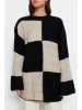 trendyol Pullover in Schwarz/ Beige
