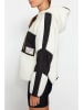 trendyol Fleecepullover in Creme/ Schwarz