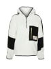 trendyol Fleecepullover in Creme/ Schwarz