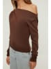 trendyol Bluse in Dunkelbraun