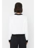 trendyol Cardigan in Creme/ Schwarz
