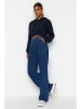 trendyol Spijkerbroek - mom fit - blauw