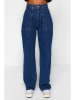 trendyol Spijkerbroek - mom fit - blauw