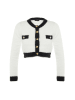 trendyol Cardigan in Weiß/ Schwarz