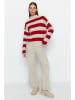 trendyol 2tlg. Outfit in Beige/ Rot