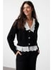 trendyol Vest zwart/wit