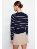 trendyol Trui donkerblauw/beige