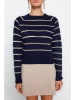 trendyol Trui donkerblauw/beige