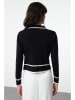 trendyol Cardigan in Schwarz/ Weiß