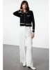 trendyol Vest zwart/wit