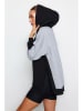 trendyol Bluza w kolorze czarno-szarym