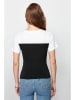 trendyol Bluse in Schwarz/ Weiß