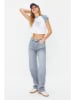 trendyol Spijkerbroek - mom fit - lichtblauw