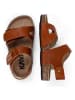 KAVAT Leder-Sandalen "Bomhus" in Hellbraun