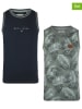 Koko Noko 2-delige set: tops donkerblauw/groen