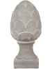 Clayre & Eef Decoratief object "Dennenappel" grijs - (H)33 x Ø 16 cm