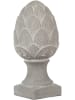 Clayre & Eef Dekoobjekt "Kiefernzapfen" in Grau - (H)33 x Ø 16 cm