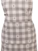 Clayre & Eef Schürze in Grau/ Creme - (L)85 x (B)70 cm