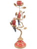 Clayre & Eef Kaarshouder goudkleurig/rood - (B)17 x (H)33 x (D)9 cm