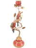 Clayre & Eef Kerzenständer in Gold/ Rot - (B)17 x (H)33 x (T)9 cm