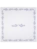 Clayre & Eef Tafelkleed wit/blauw - (L)100 x (B)100 cm