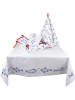 Clayre & Eef Tafelkleed wit/blauw - (L)100 x (B)100 cm