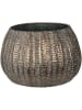 Clayre & Eef 2er-Set: Blumentöpfe in Grau/ Gold