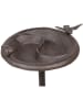Clayre & Eef Vogel-Fressnapf in Schwarz - (B)23 x (H)52 x (T)25 cm