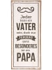 Clayre & Eef Textschild in Creme/ Schwarz - (B)13 x (H)30 cm