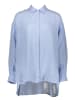 Herrlicher Leinen-Bluse in Hellblau