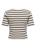 ONLY Pullover in Beige/ Schwarz