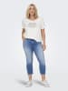 ONLY Carmakoma Caprispijkerbroek blauw
