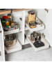 Chefware Regal-Organizer in Weiß - (B)20 x (H)40 x (T)8 cm