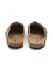 SABOKETS Leder-Clogs in Beige