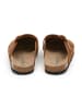 SABOKETS Leder-Clogs in Hellbraun