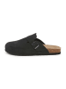 SABOKETS Leder-Clogs in Schwarz