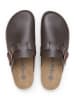 SABOKETS Leren clogs bruin