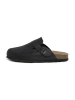 SABOKETS Leder-Clogs in Schwarz