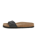 SABOKETS Leren slippers zwart