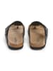 SABOKETS Leren teenslippers zwart