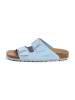 SABOKETS Leder-Pantoletten in Hellblau