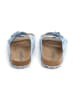 SABOKETS Leren slippers lichtblauw