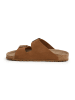 SABOKETS Leren slippers bruin
