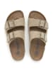 SABOKETS Leren slippers kaki