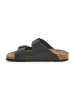 SABOKETS Leren slippers zwart