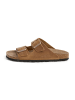 SABOKETS Leren slippers lichtbruin