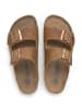 SABOKETS Leren slippers lichtbruin