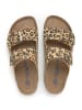 SABOKETS Pantoletten in Beige/ Schwarz